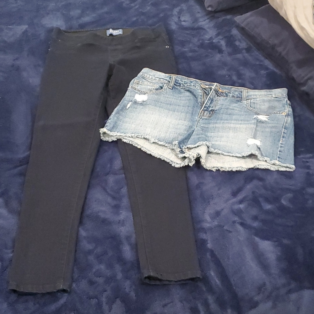 1 Pair of shorts & 1 pair jeggings from Old Navy